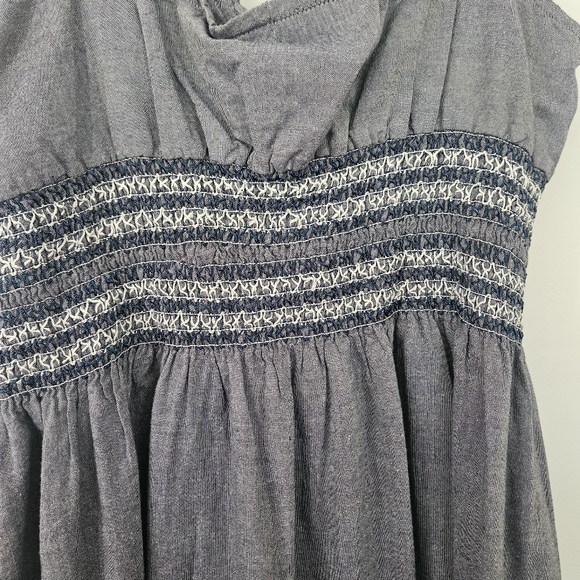 Denim Speed Control New York Plus Size Ruched Waist Midi Dress. Size 1X - Picture 3 of 5